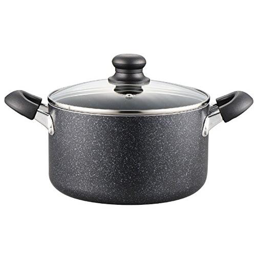 パール金属 両手鍋 22cm IH対応 ガス火対応 ガラス蓋付 マーブルセレクト HB-2725