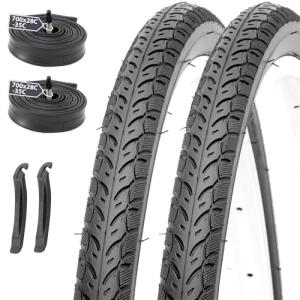MOHEGIA 2本セット ロードバイク 自転車タイヤ: 700x35C 組み合わせセット - 折りたたみ用タイヤ、チューブ、タイヤレバー -｜kirelab-net