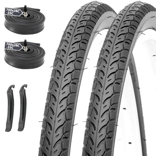 MOHEGIA 2本セット ロードバイク 自転車タイヤ: 700x35C 組み合わせセット - 折り...
