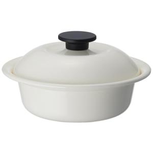 野田琺瑯(Nodahoro) 耐熱鍋 ホーロー ガス火/IH対応 小 一人鍋 ラーメン うどん 日本製 個々鍋 ココナベ 乳白 KO-19MW｜kirelab-net