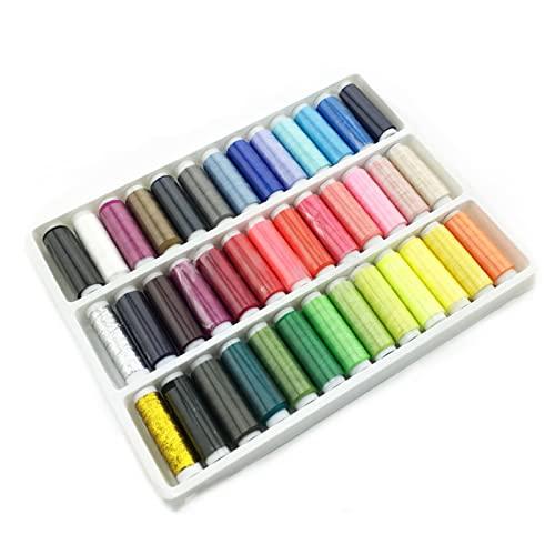 サムコス 手縫い糸 ミシン糸 39色セット 小巻 手縫い飾り糸 手芸 DIY 裁縫 刺繍用 家庭用 ...