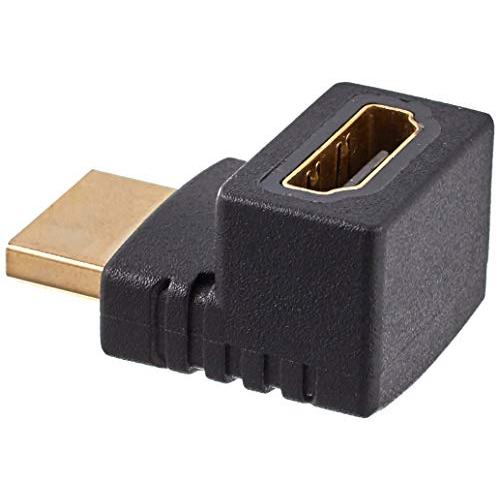 エレコム HDMI延長コネクタ L字 上方向 HDMI (メス) - HDMI (オス) ブラック ...