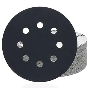 HWXINIE サンディングディスク 125mm #1500番 耐水サンドペーパー 8穴 丸型 マジック式 サンディングペーパー 鏡面磨き紙ヤス｜kirelab-net