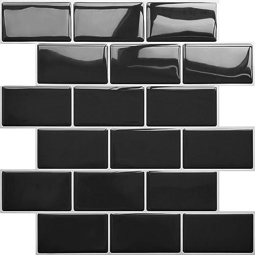 APSOONSELL 3D タイルシール 立体 30.5*30.5cm 4枚セット 防水 防油 防汚...