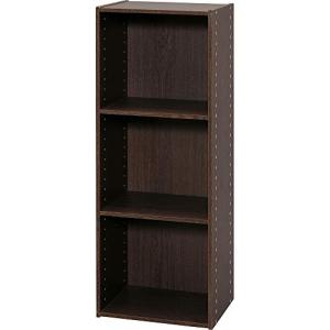 アイリスオーヤマ カラーボックス パーフェクトボックス ブラウンオーク 幅36.6×奥行29×高さ98cm PB-3｜kirelab-net