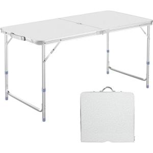 Taimonik アウトドア 折りたたみ テーブル キャンプ テーブル 高さ3段階調整120×60×(55-62-70)cm 組立不要 折り畳み｜kirelab-net
