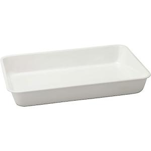 野田琺瑯(Nodahoro) バット ホーロー 耐熱 6枚取 49.3×33.3×7.3cm トレー 料理 日本製 ホワイト VA-6W｜kirelab-net