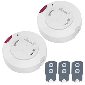 DiCUNO 照明リモコンスイッチ 引掛けシーリング用 ペンダント型照明器具専用 丸型 配線不要 白 受信機2個+送信機3個入り｜ルミナスエイト ヤフー店