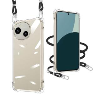 AQUOS R9 ケース クリア AQUOS R9 SH-51E ケース ショルダー シャープ アクオス R9 カバー ストラップ付き 肩掛け｜kirelab-net
