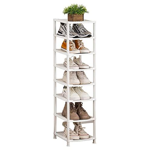 YOUDENOVA シューズラック スリム 靴収納 靴棚 省スペース 大容量 組み立て式 靴置き タ...