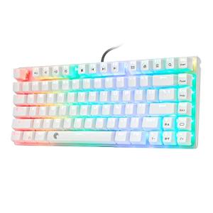 e元素ゲーミングキーボード81キー 茶軸メカニカルキースイッチを採用 RGB発光LEDバックライト付き コンパクト設計 全キーロールオーバー対応｜kirelab-net