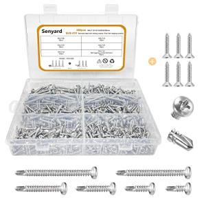 200本入 なべ ドリルビス ステンレス ドリルネジ セット M4.2 13mm 16mm 19mm 25mm 32mm 38mm 鉄板ビス ド｜kirelab-net