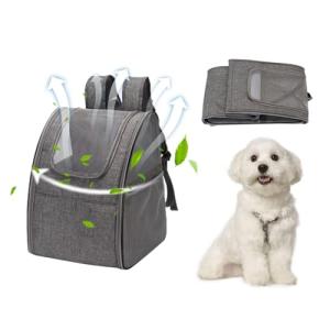 犬 猫 リュック カーテン付きの ペットキャリー 折り畳み式 きゃりーバッグ 小型犬・小動物用 旅行/通院/災害避難に最適 お出かけ バッグ ダ｜kirelab-net