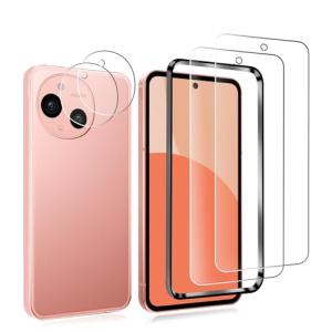 2+2枚セット顔認証ロック解除√2枚 FOR AQUOS sense9 用のガラスフィルム + ２枚 FOR AQUOS sense9 用の カ｜kirelab-net