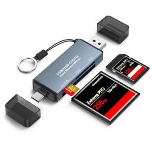 CFカードリーダー LUONOCAN コンパクトフラッシュ リーダー microsd sdカードリーダー usb type-c マルチカードリー｜kirelab-net