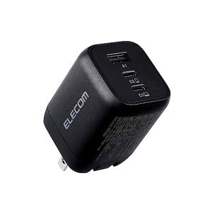 エレコム(ELECOM) 充電器 Type-C 3ポート USB-C×2 USB-A×1 65W USB PD対応 PPS対応 折りたたみ式プラ｜kirelab-net