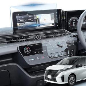 LANTU 日産 新型 セレナ C28 用 エアコン+ ナビフィルム セット ディスプレイ 用 指紋防止 キズ防止 貼付簡単 自己吸着タイプ 気｜kirelab-net