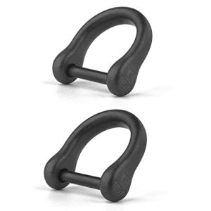 TISUR チタン Dリング ブラック スマートキー用に dカン DIY レザークラフト バッグ ストラップ 財布用のパーツ (ミニ/ねじ棒9m｜kirelab-net