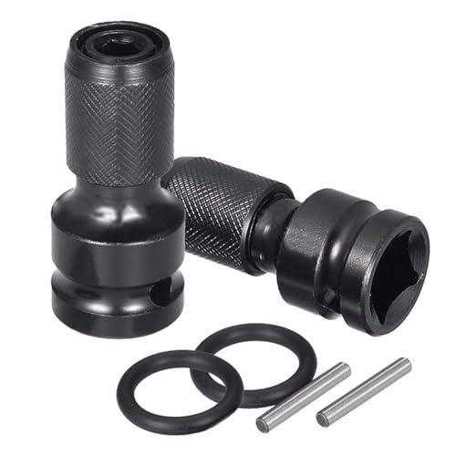 Cluoling ソケットアダプター インパクトドライバーアダプター 1/2’’四角-1/4’’六角...