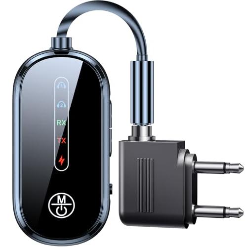 Bluetooth 5.4 トランスミッター 2台同時接続 Bluetooth レシーバー 13時間...