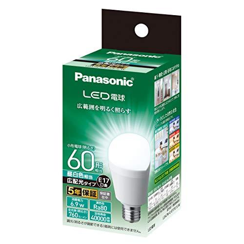 パナソニック ミニクリプトン型 LED電球 口金直径17mm 電球60W形相当 昼白色相当(6.9W...