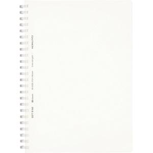 コクヨ ノート ソフトリングノート クリア 80枚 A5 方眼ドット罫 透明 ス-SV538WT-T｜kirelab-net