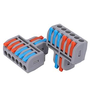 PENGLIN 10個 コンパクトスプライスコネクタ ワンタッチコネクター 接続端子 電線 配線 接続 差し込みコネクタ レバー付き接続端子セッ｜kirelab-net