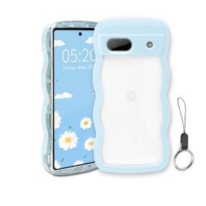 Google Pixel 6A ケース クリア ウェーブ ピクセル 6A TPU波状フレーム うねうね グーグル ピクセル6A 滑り止め スマホ｜kirelab-net