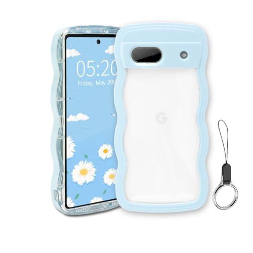 Google Pixel 6A ケース クリア ウェーブ ピクセル 6A TPU波状フレーム うねう...