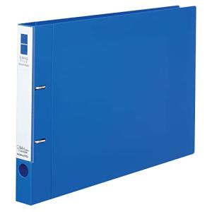 コクヨ(KOKUYO) ファイル Dリングファイル スムーススタイル B4 横E型 200枚収容 青 フ-UDS429B｜kirelab-net