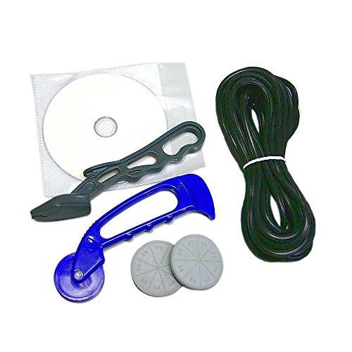 ダイオ アルミ網戸 張り替え用品 5点セット ゴム色 ブロンズ/ブラック(長さ約7m×1本)