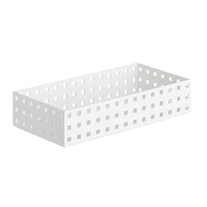 ライクイット (like-it) キッチン収納ケース ブリックス 280 ミドル M 約幅14x奥28x高6.3cm ホワイト 日本製 9003｜kirelab-net