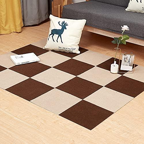 YOXU ジョイントマット タイルカーペット30*30cm 40枚セット ズレない 滑り止め 防音 ...