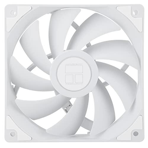 Thermalright TL-C12CW CPUファン 120mmケースクーラーファン、4ピンPW...