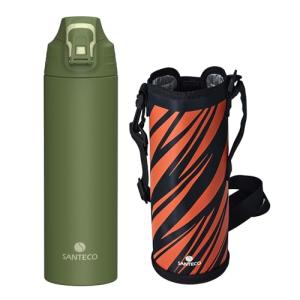SANTECO 水筒 1リットル 魔法瓶 1000ML ステンレスボトル スポーツ 真空断熱 保冷 保温 洗いやすい 直飲み 飲料対応 おしゃれ｜kirelab-net