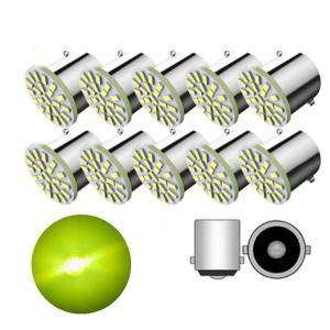 スーパーブライト 24V S25トラック LED マーカー球 BA15S 1156 LED シングル球 サイドマーカー 電球 22SMD 平行ピ｜kirelab-net