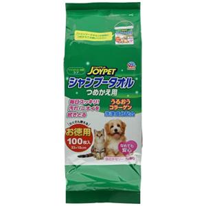 JOYPET(ジョイペット) ジョイペット JOYPET シャンプータオルペット用 つめかえ用 100枚×２個2個パック愛犬愛猫用 犬 100枚｜ルミナスエイト ヤフー店