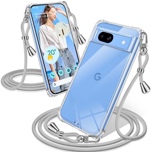 Google Pixel 8a ケース クリア ショルダー 耐衝撃 ピクセル8a カバー スマホケー...