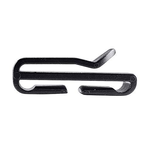 lingzaling 38MM 幅テープに適用 ベルトクリップ テープクリップ 補助バックル 黒 1...