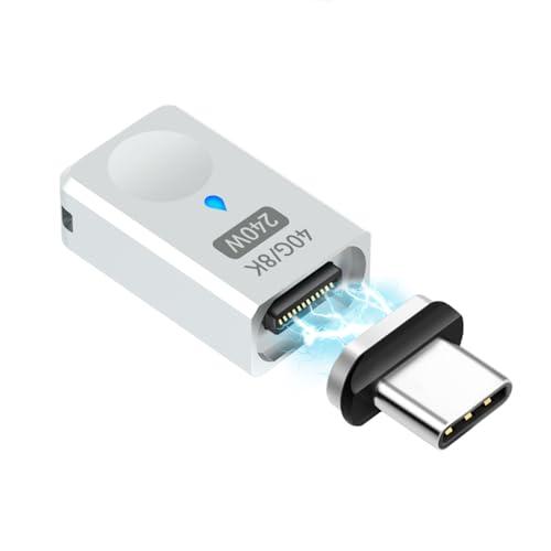 Sisyphy USB Type C 磁気 アダプター Thunderbolt3対応 40Gbps ...