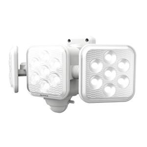 ムサシ RITEX フリーアーム式LEDセンサーライト(5W×3灯) 「乾電池式」 LED-320 ホワイト｜kirelab-net