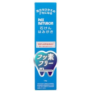 パックスナチュロン 石けんはみがき 120g 無添加 泡立ち控えめ フッ素フリー 天然由来100% 太陽油脂｜kirelab-net