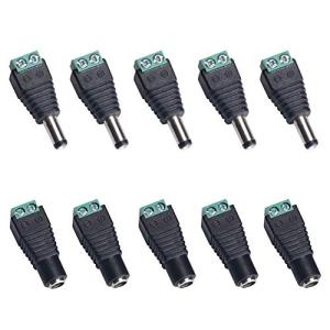 サムコス 5.5mm x 2.1mm DC 12V電源アダプタクイックコネクタ ネジ端子アダプタ CCTVカメラとLEDテープライト用DCジャッ｜kirelab-net