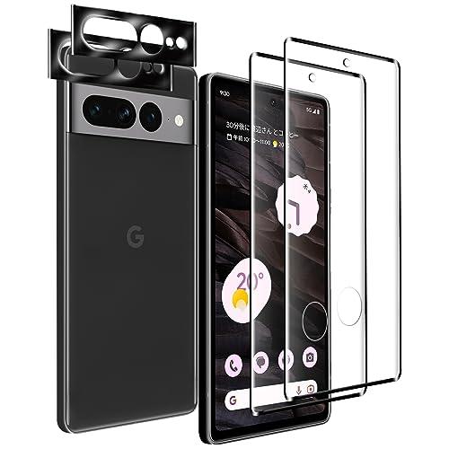 対応 2枚 Google Pixel 7 Pro スクリーンガラスフィルム + 2枚 Google ...