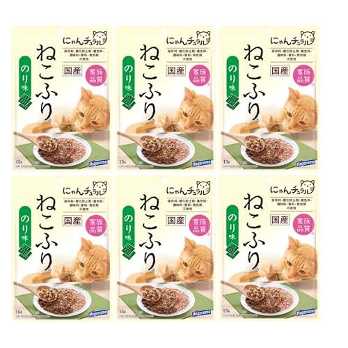 はごろも 猫用おやつ ねこふり (国産) のり味 15グラム×6個 (まとめ買い)