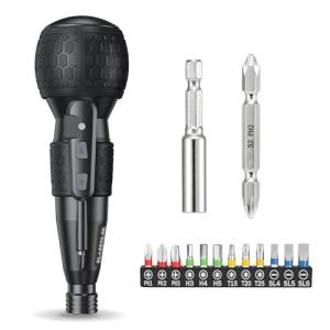 Yacooda 電動ドライバー 小型 強力 2024業界最新昇級 電動4N.m 手動10N.m USB-C充電式 高輝度LEDライト 軽量 DI｜kirelab-net