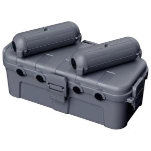 Flemoon [3個セット]屋外コンセントボックス 1個中型ボックス+2個小型カバー IP54防水 雨よけ 屋外 休日装飾用 灰｜kirelab-net