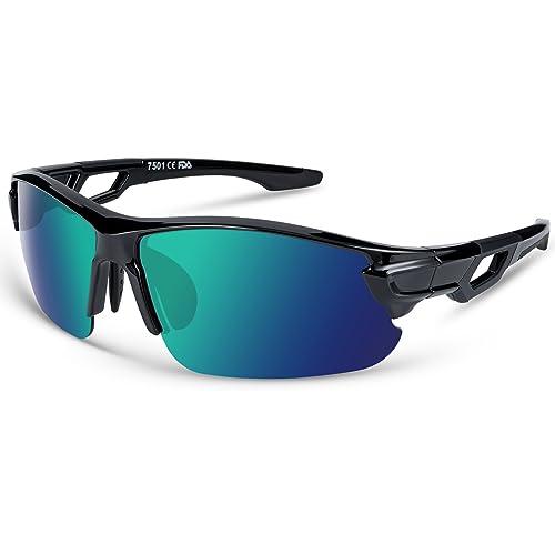 [BEACOOL] スポーツサングラス 偏光レンズ 野球 自転車 釣り ランニング 登山 ゴルフ ド...