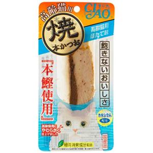 チャオ (CIAO) 焼本かつお 高齢猫用 ほたて味 1本 6個セット｜kirelab-net
