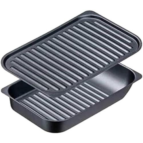 イシガキ産業 イシガキ グリルパン ブラック 約幅18×奥行28 グリル名人 サンマ焼きプレート 波...